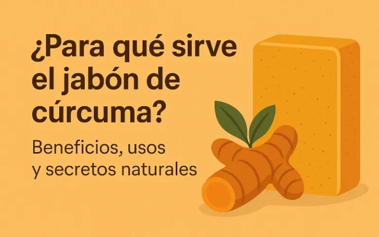 Para qué sirve el jabon de curcuma